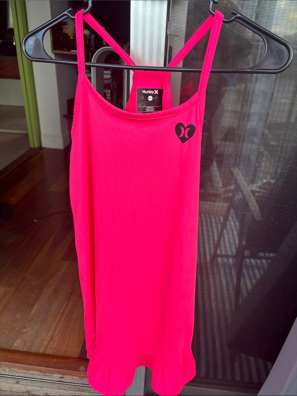 Hurley Hot Pink Spaghetti Strap Tank Dress